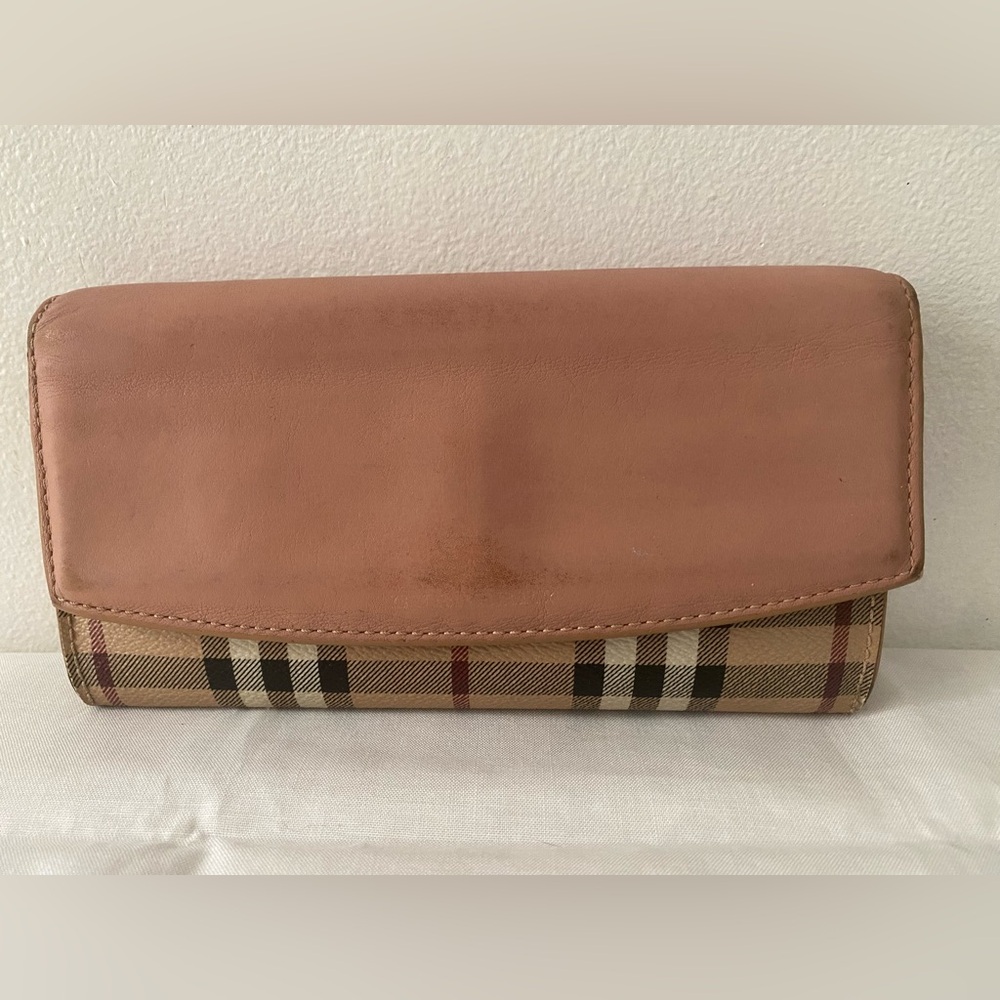 Burberry Coated Canvas Long Wallet